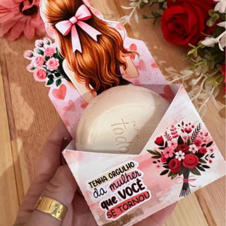 10\20\30\50 CAIXAS ENVELOPE ( Dia Internacional da Mulher ) com espaço para chocolate, sabonete lembrancinha / mimo em Oferta na Shopee