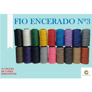 Kit Fio Encerado Nº3 - 10 unidades 100g em Oferta na Shopee