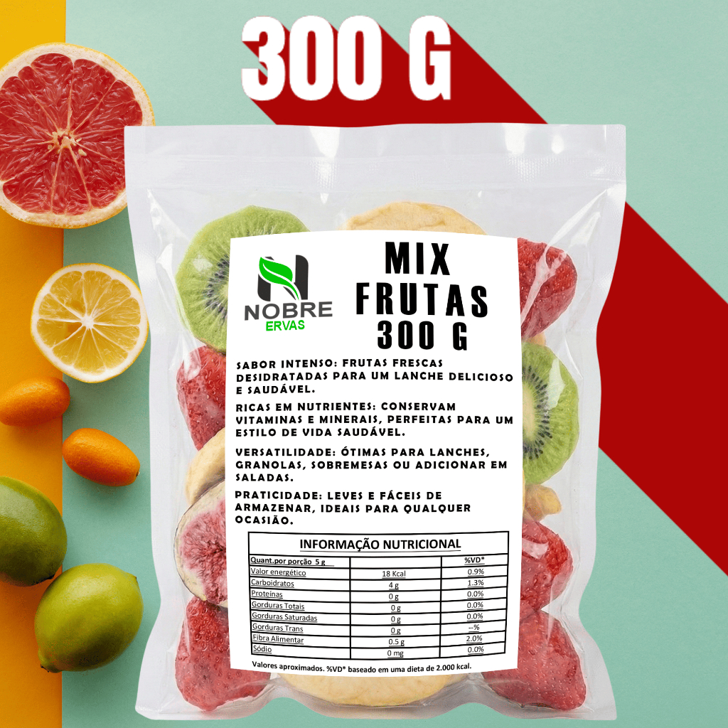 Mix Frutas Tropicais Premium Desidratadas Chip’s 100% Natural