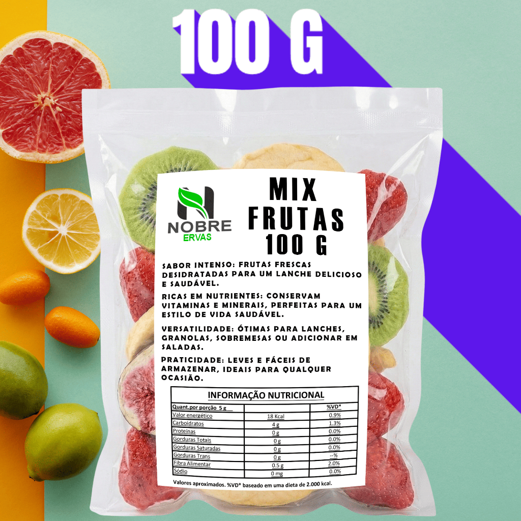 Mix Frutas Tropicais Desidratadas Chip's 100% Natural Premium