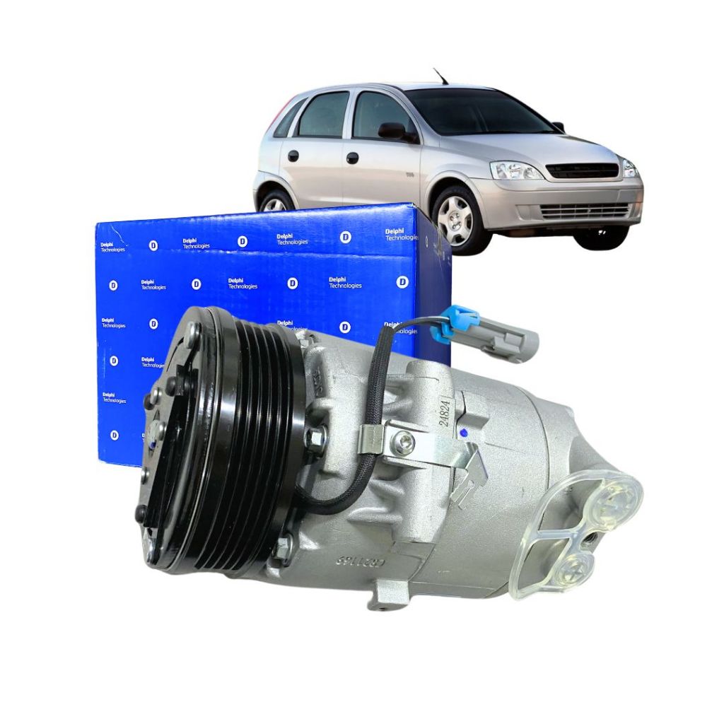 Compressor Ar Condicionado Para Automovel Chevrolet Corsa 1.8 2002 a 2003 Delphi CS10040