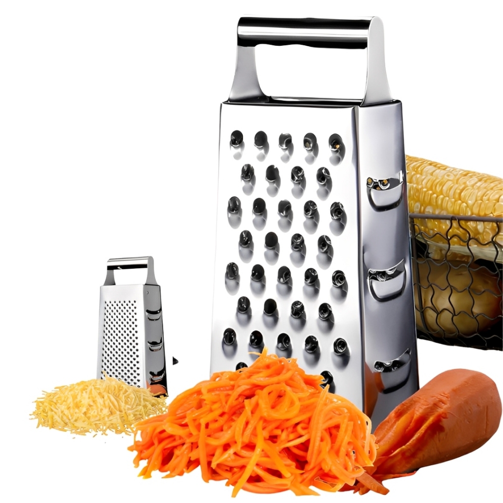 2 Ralador Inox Fatiador Descascador Manual Para Legumes Verdura Casa E Cozinha em Oferta na Shopee