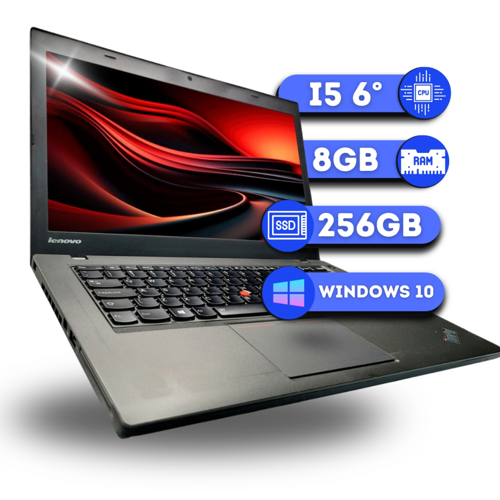 Notebook Lenovo T460 Intel Core I5 6° 8gb Ssd256gb Trabalho Office Escritório Planilha Execel Word