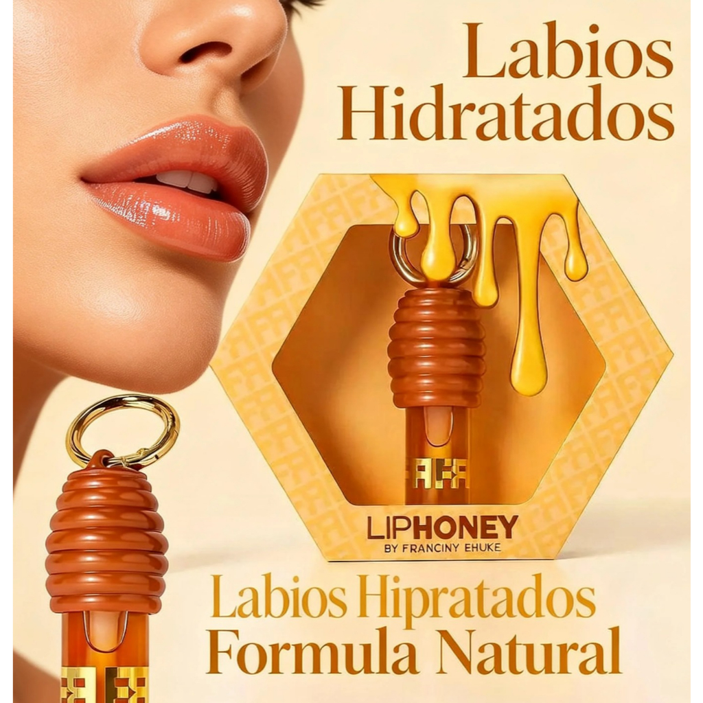 Gloss Labial LipHoney Hidratante Labial Mel Franciny Ehlke Chaveiro Com Caixa