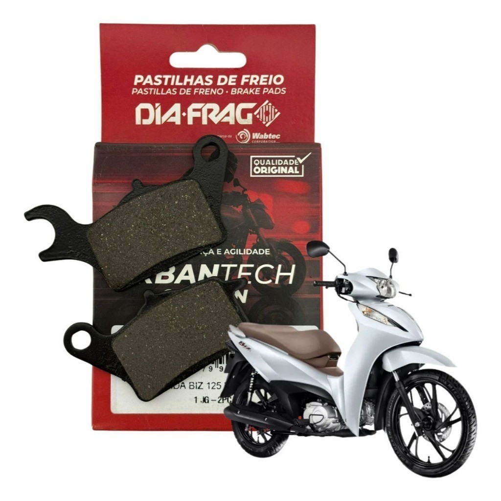 Pastilha De Freio Dianteira Honda Diafrag Biz 125 2025