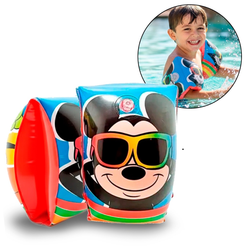 Boia De Braço 18x14cm Do Mickey Inflável Até 18kg em Oferta na Shopee