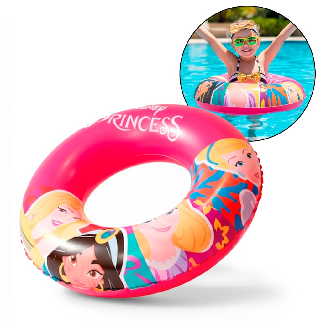 Boia Circular Inflável Infantil Princesas 72 Cm Até 30kg em Oferta na Shopee