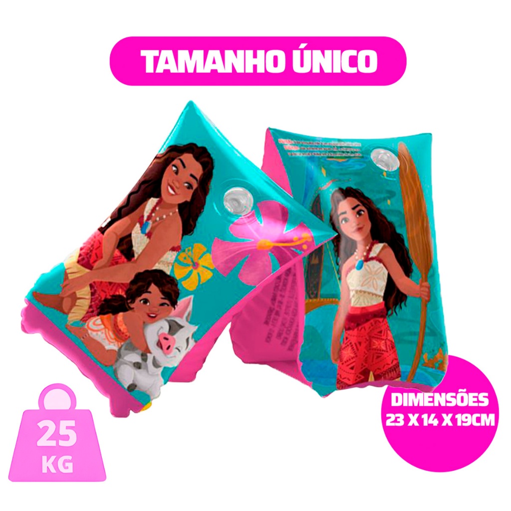 Boia De Braço Infantil Inflavel Criança 25kg Moana