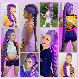 Design Cosplay Trança de Cabelo Apliques Carnaval Festas Fantasias