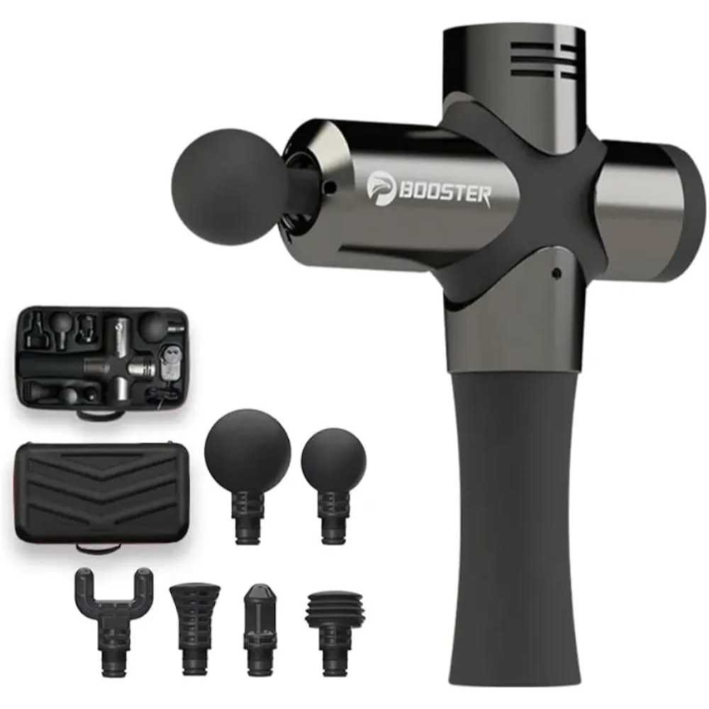 Pistola Massageadora Booster Pro 3 24V Profissional Estimulador Muscular, Massageador Corporal, Pistola Fascial Portátil