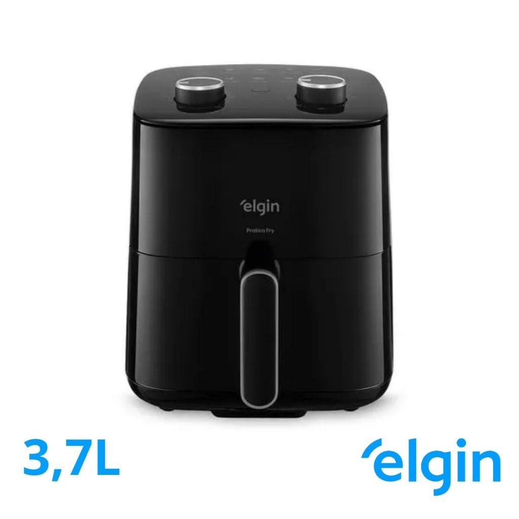 Air Fryer Elgin 3,7L 127v Pratica Fry 3 em 1 Antiaderente 1400W Preta Cozinha Saudável em Oferta na Shopee