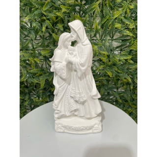 Kit Sagrada Família Ternura - 22Cm - Em Gesso Cru - Acabamento Impecável - Rico Em Detalhes. em Oferta na Shopee