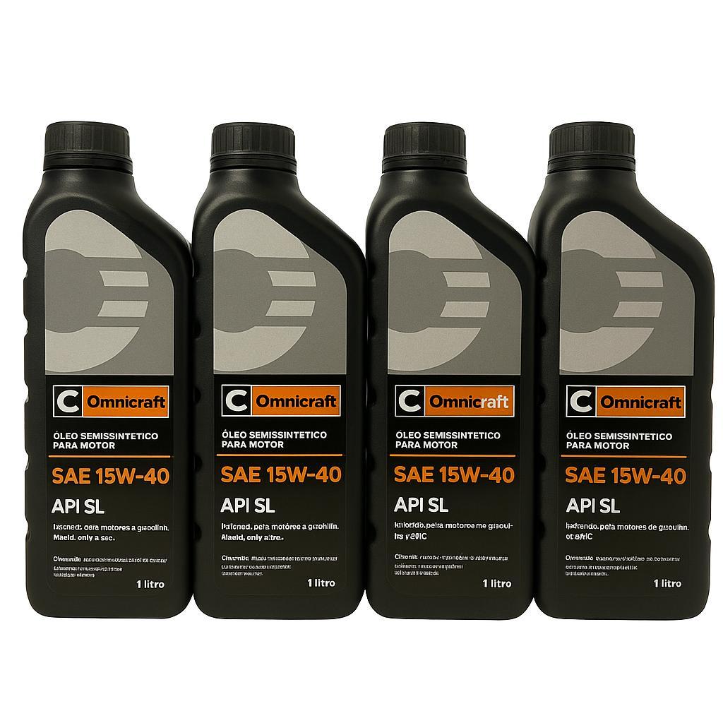 Kit Revisão Troca de OLEO 15w40 Semi-sintetico Ominicraft Flex  APROVADO PELA  FORD