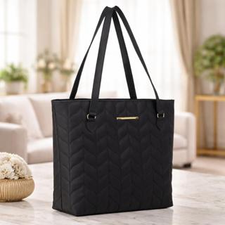 Bolsa Sacola Feminina de Ombro Grande Bordada Espaçosa Trabalho Faculdade em Oferta na Shopee