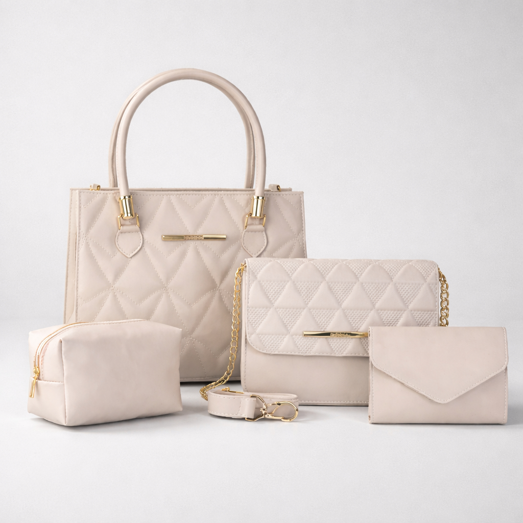 Kit 4 Bolsas Femininas De Ombro Lateral E Transversal Carteira e Necessaire em Oferta na Shopee