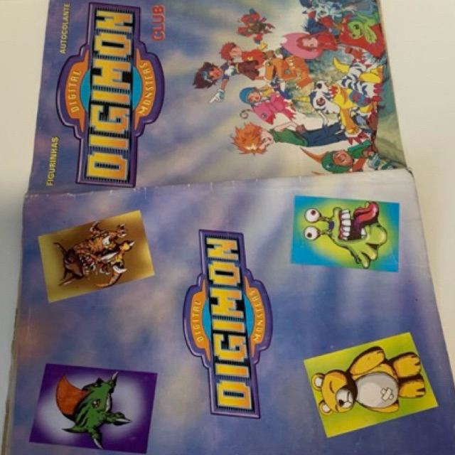 Álbum Digimon Raro - Figurinhas Revista Coleção - prêmios mangá pokemon japonês bonecos
