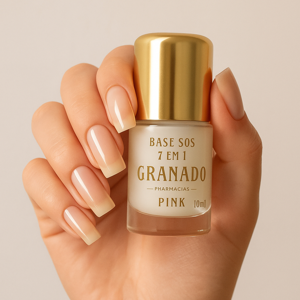 Base Esmalte Granado SOS 7 Em 1 Fortalecedora Para Unha Pink - 10ml