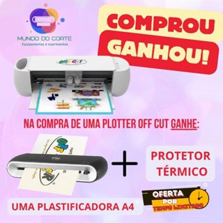 Plotter de Recorte OFF CUT - Off Paper + Plastidicadora em Oferta na Shopee