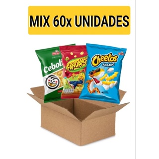 KIT com 60 salgadinhos Fandangos Cheetos Cebolitos 21g em Oferta na Shopee