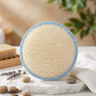 Bucha Vegetal Redonda Natural Banho Esfoliante Corporal Fibras Limpeza Circulação Previne Celulite em Oferta na Shopee
