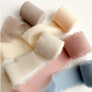 Fita Chiffon 30 Metros Rústica Seda Casamento Convite Caixa Padrinhos Batizados Enfeite em Oferta na Shopee