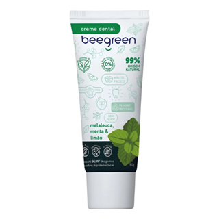 Creme Pasta Dental Natural Menta Melaleuca Bee Green em Oferta na Shopee