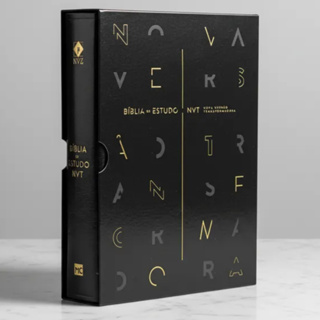 Bíblia de Estudo NVT | Com Estojo | Preta em Oferta na Shopee