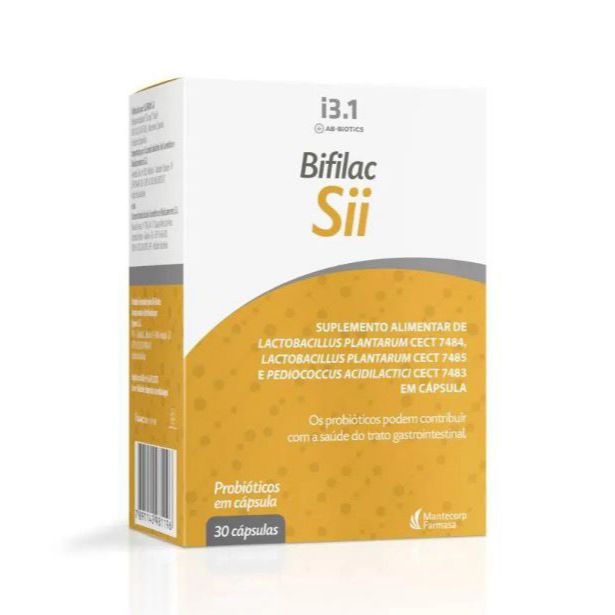 suplemento alimentar Bifilac Sii com 30 cápsulas