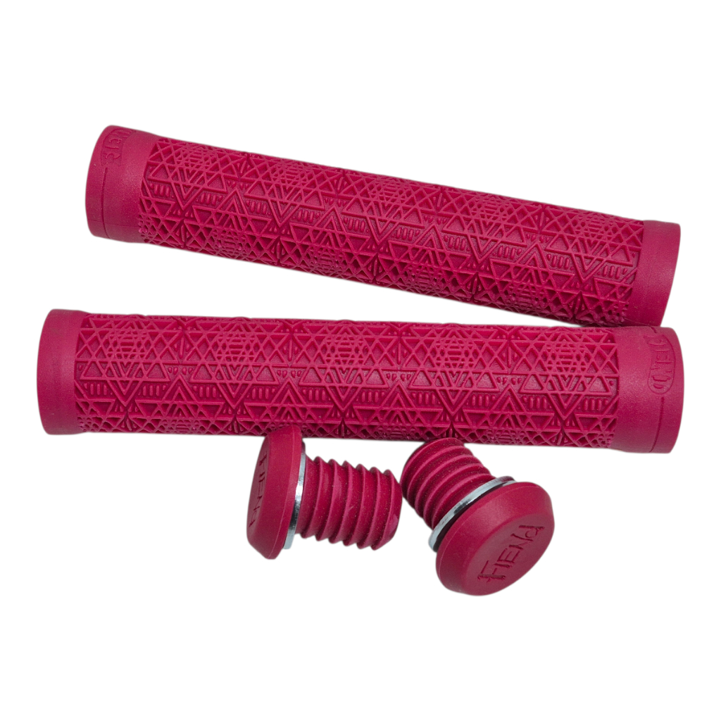 Manopla Fiend Bmx Palmare 155mm S/ Flange Vermelha