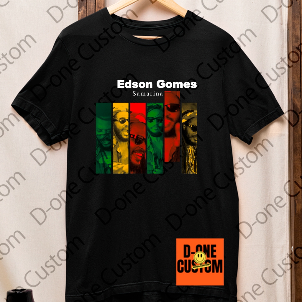 Camisa Camiseta Edson Gomes Blusa Estética Urbana Reggae Cantor Estampado Homenagem Lembrança Vibes