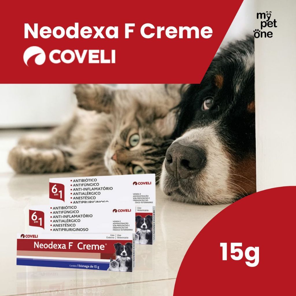 Kit 2 Antibiótico Coveli em Creme Neodexa - 15 g em Oferta na Shopee