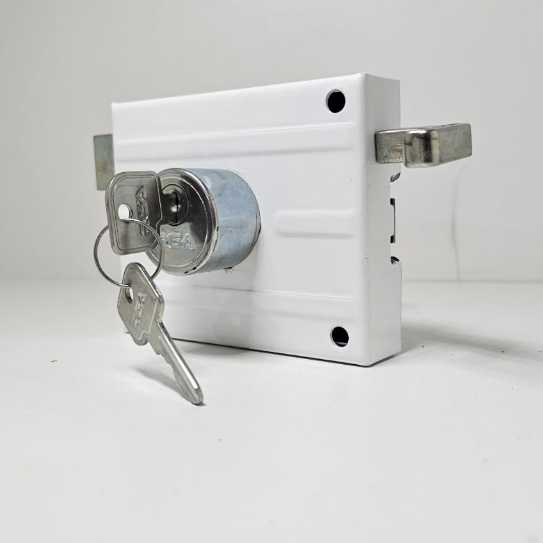 Fechadura de Sobrepor Branca Premium – Segurança Máxima,  Sofisticado e Instalação Rápida Exclusiva em Oferta na Shopee