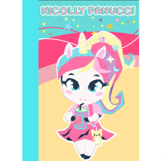 CADERNO UNICÓRNIO PUKET BROCHURA GRANDE PAUTA 96 FOLHAS ou 48 FOLHAS em Oferta na Shopee