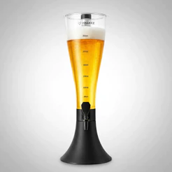 Torre de Chopp 2,5/3 Litros Tulipa Vollekz com Refil Congelante de Aço Inox - Vollekz