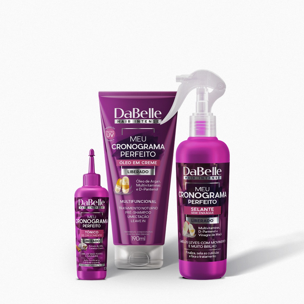 Kit DaBelle Hair Intense Meu Cronograma Perfeito Estrelas (3 produtos)