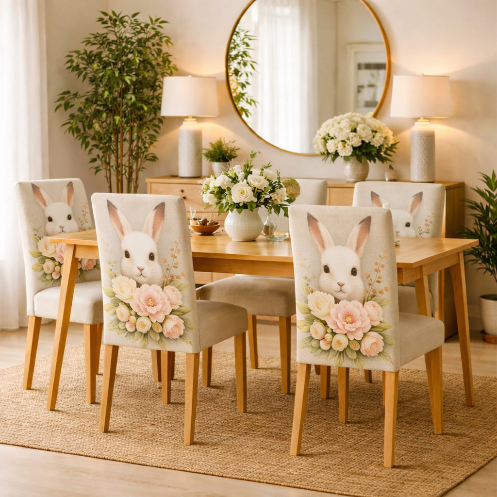 CAPAS DE ENCOSTO COELHO PASCOA  COM ELASTICO em Oferta na Shopee