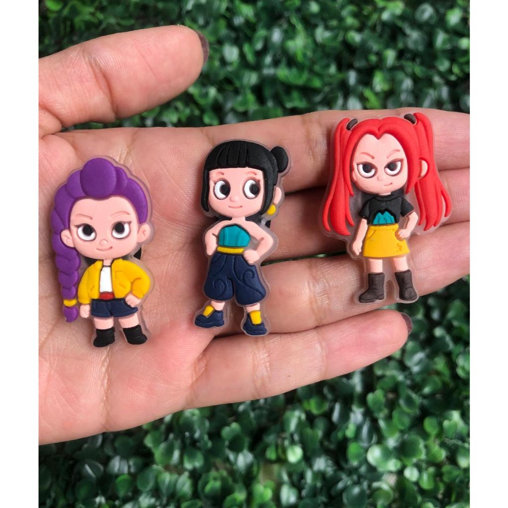 Pin Botton Charm para Babuche Croc - Kit c/3 - Guerreiras do Kpop