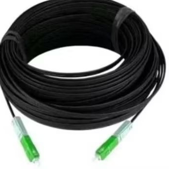 Cabo fibra óptica Drop 30 metros com conector+ emenda + prego de fixação