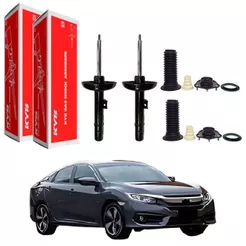 PAR AMORTECEDOR DIANTEIRO CIVIC G10 2017 A 2021 KAYABA + KIT