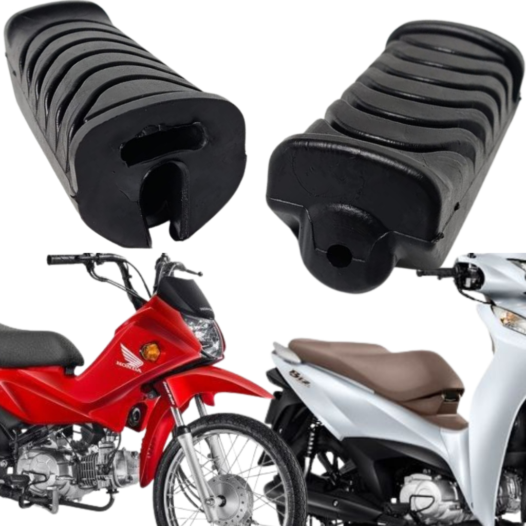 Par Borracha do Estribo Para Honda Pop 110i 2016 2017 2018 Biz 125 2011 2012 2013 2014