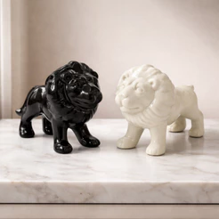 Estatueta de Leão para Decoração Grande para Ambientes Internos