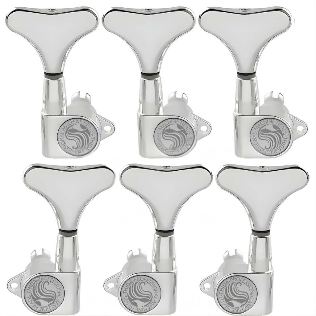 Tarraxas Blindadas Thida Pro Bass Line Para Contra Baixo 6 Cordas 3 + 3