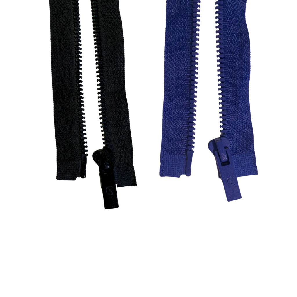 Kit 2 Zíper Jacaré 80cm Preto Cursor Especial DM P/ Jaqueta