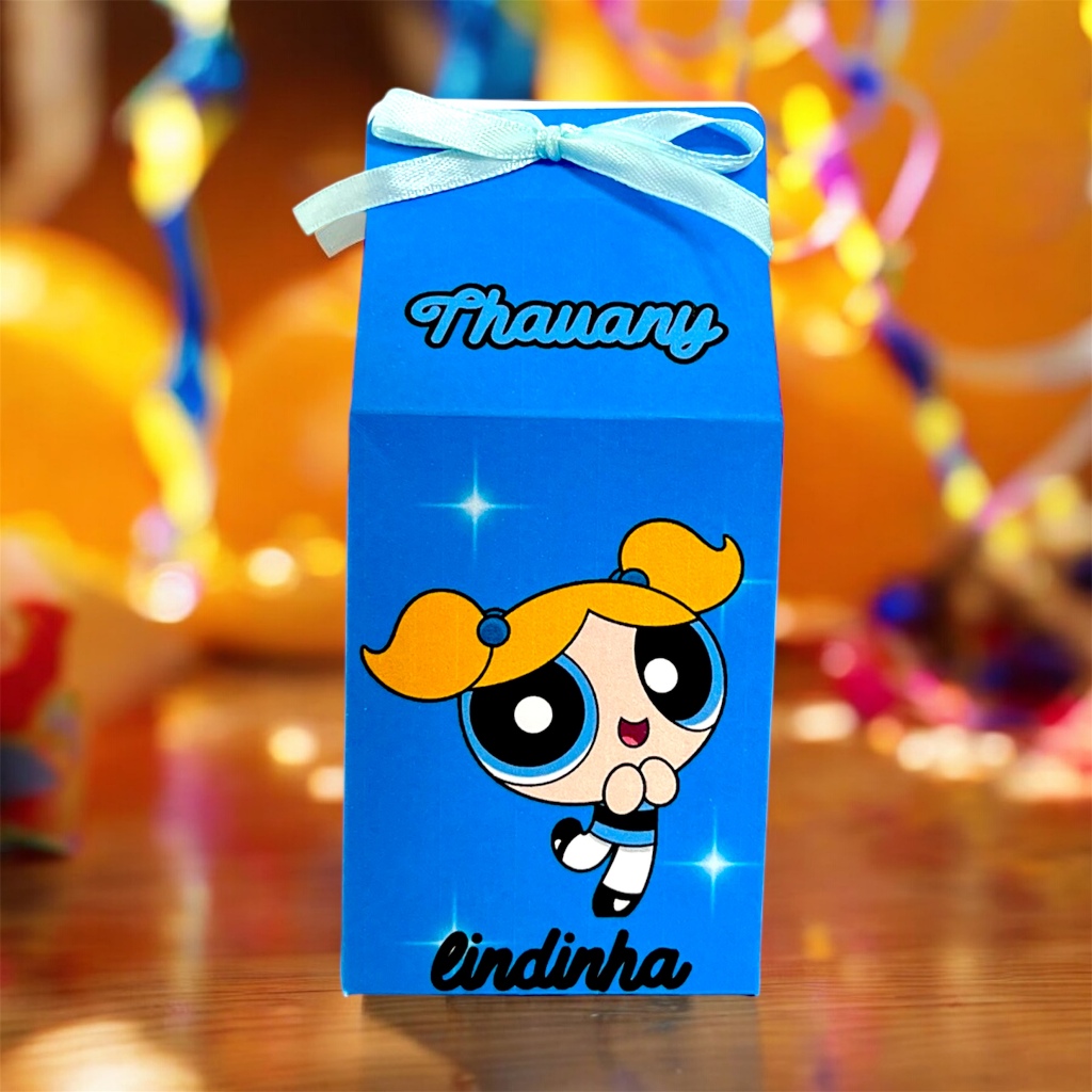 20 Caixinhas Milk Lindinha -Super Poderosas Personalizada Com Nome  e idade Lembrancinha Para  Festa