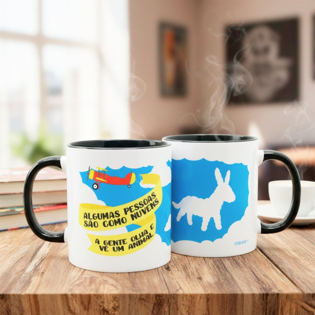 Caneca De Café Xícara de Cerâmica Porcelana Personalizada  Caneca Personalizada com Frase Presente Lembrancinha