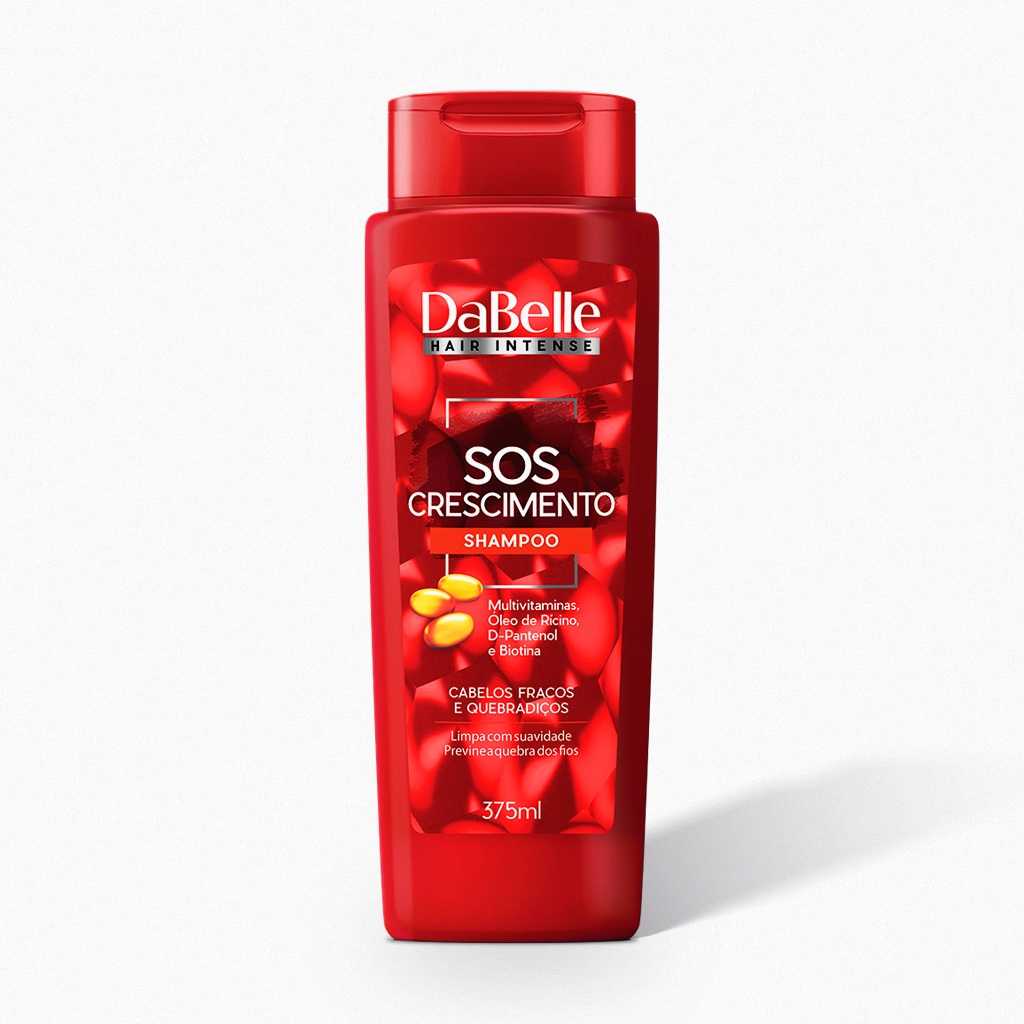 Shampoo SOS Crescimento Dabelle Hair 375ml em Oferta na Shopee