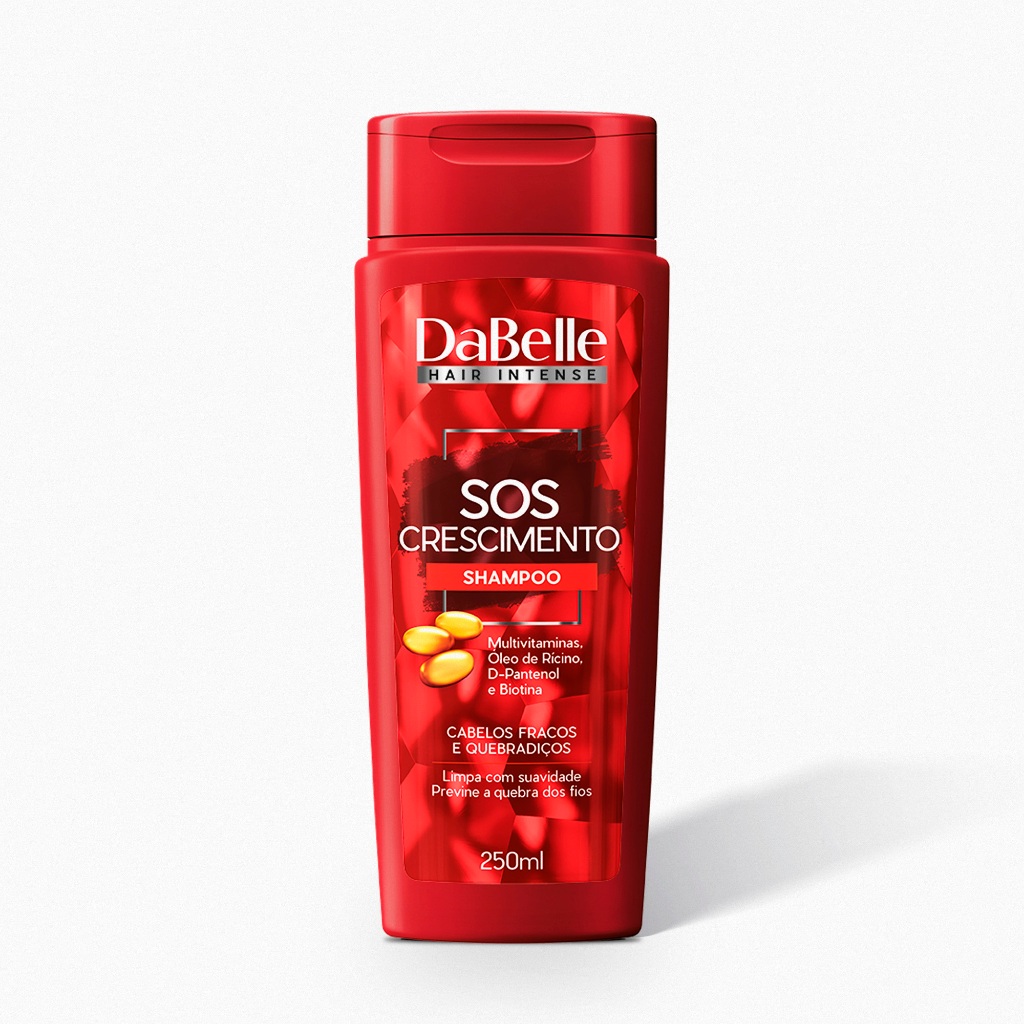Shampoo SOS Crescimento Dabelle Hair 250ml em Oferta na Shopee