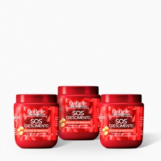 Combo SOS Crescimento 3 Máscaras de 400g Dabelle Hair em Oferta na Shopee