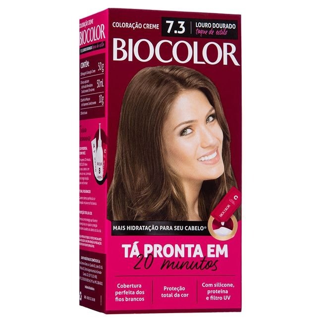 Tinta De Cabelo Biocolor Louro Louro Leve 7.3 Mini