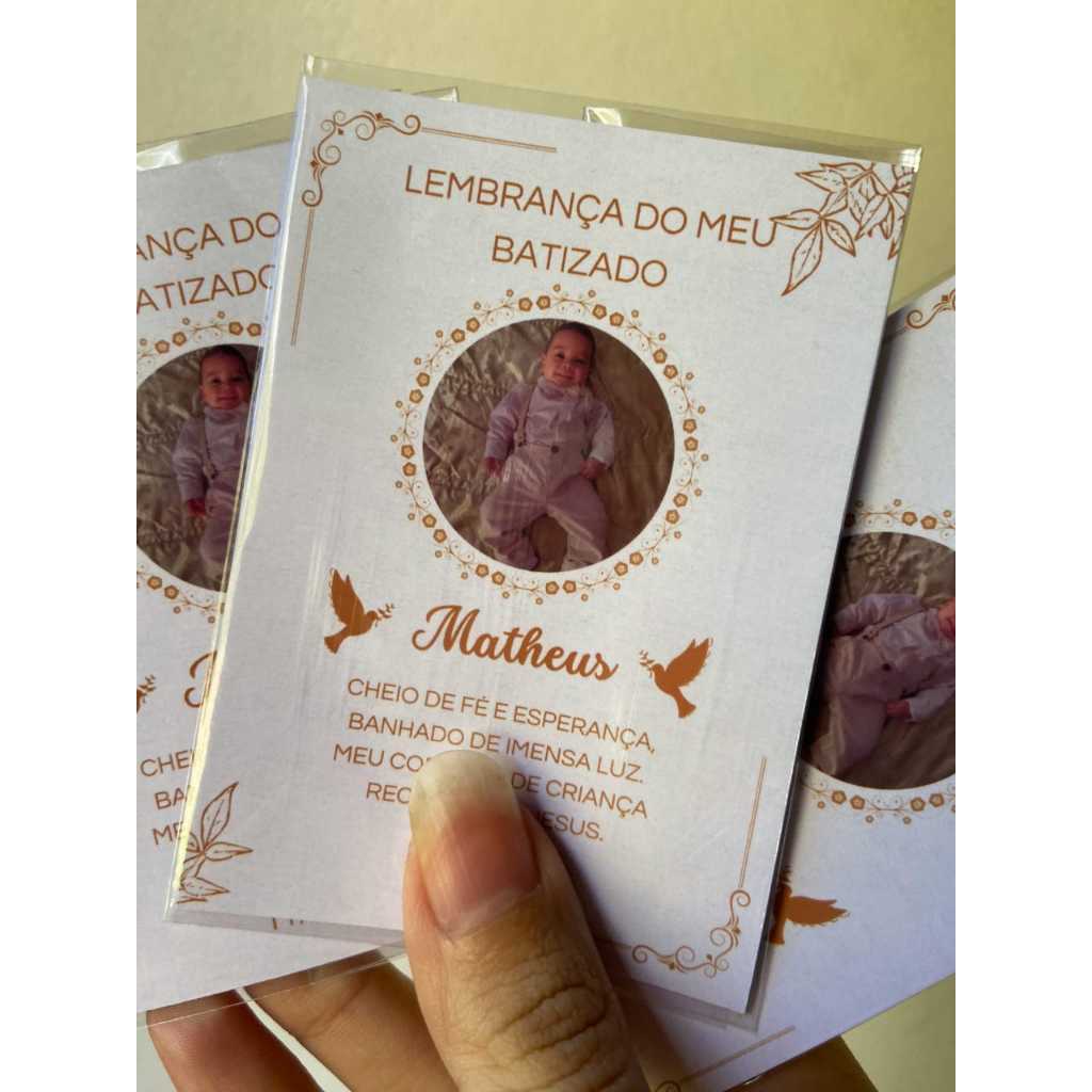 Foto Imã lembrancinha de Batizado com 10/20/30 unidades - caixinha personalizada – lembrancinha personalizada